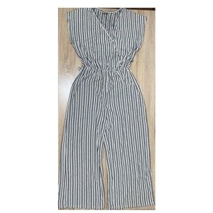 Caution To The Wind Black and white Jumpsuit